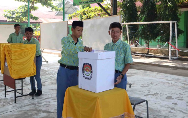 Peserta Didik MAN Asahan Laksanakan Pemilihan Ketua dan Wakil Ketua OSIM Masa Bakti 2026/2027