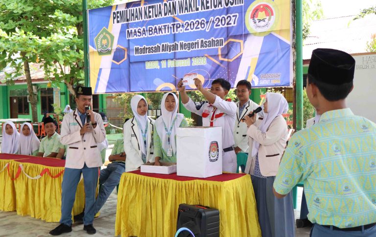 Belum Hasilkan Suara Mayoritas, Pemilihan Ketua OSIM MAN Asahan Berlanjut ke Putaran Kedua