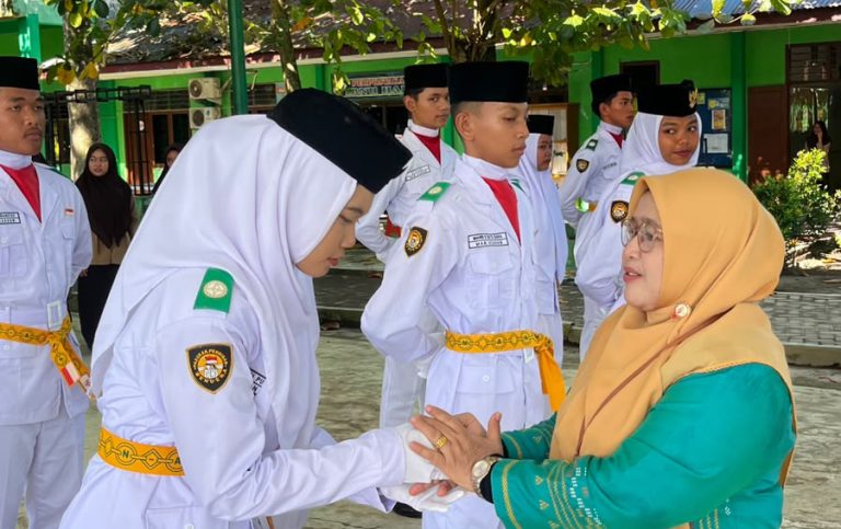 63 Anggota Paskibra MAN Asahan Dikukuhkan, Siap Bertugas pada HUT Ke-81 RI