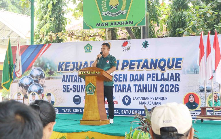 Kejuaraan Petanque se-Sumut 2026 di MAN Asahan Resmi Dibuka Wakil Bupati Asahan